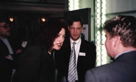 Monika Griefahn bei der Fa. Clarfeld Software (Winsen)
