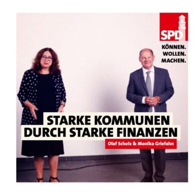 Vizekanzler Olaf Scholz unterstützt Monika Griefahn! Schuldenentlastung für Kommunen gefordert
