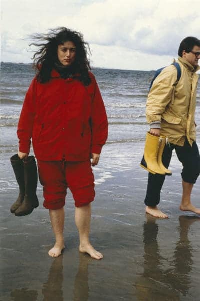 1994: As Minister of the Environement in the unique mudflats of the North Sea.